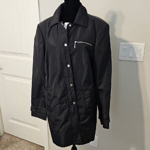Jones New York Black Raincoat